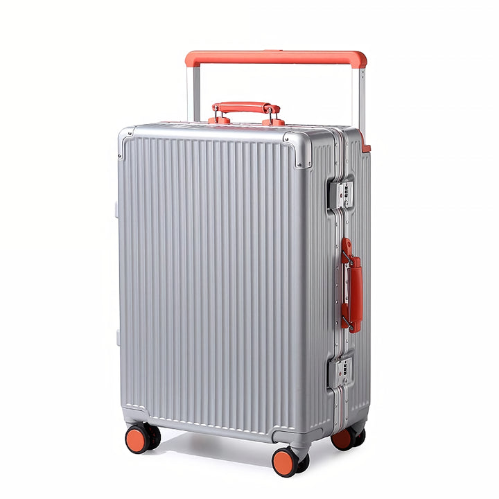 Wide Handle Carry-On Trolley Suitcase for Men and Women