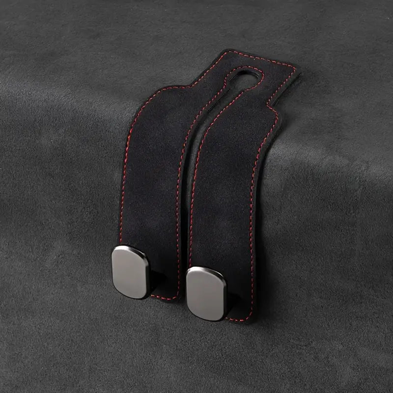 Premium Suede Double Hook Organizer for Car Interiors