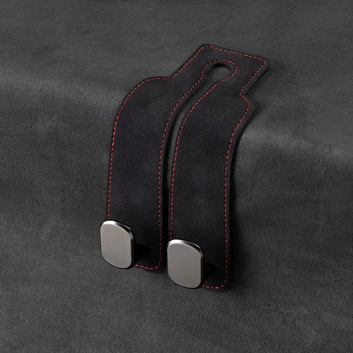 Premium Suede Double Hook Organizer for Car Interiors