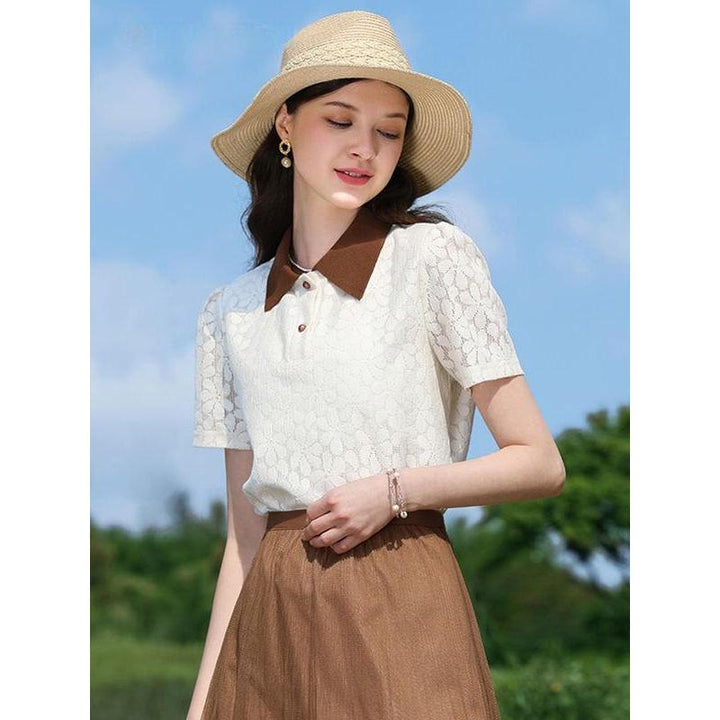 Summer Elegance Lace Blouse