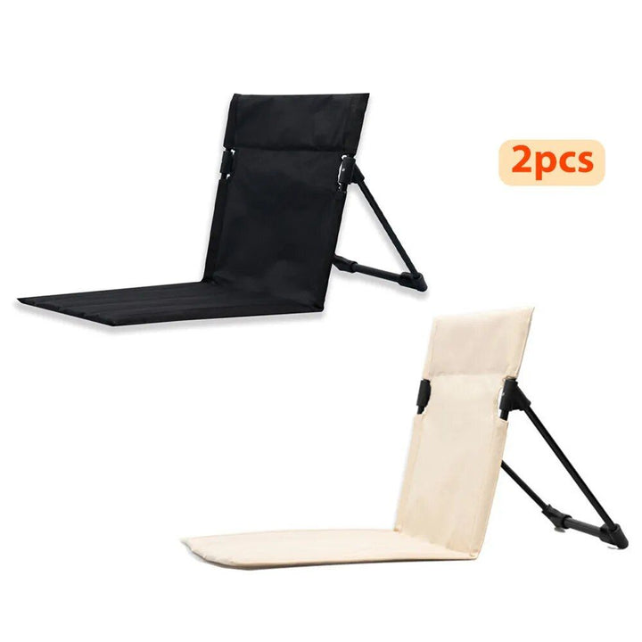 Compact Foldable Beach & Camping Chair with Cushioned Backrest