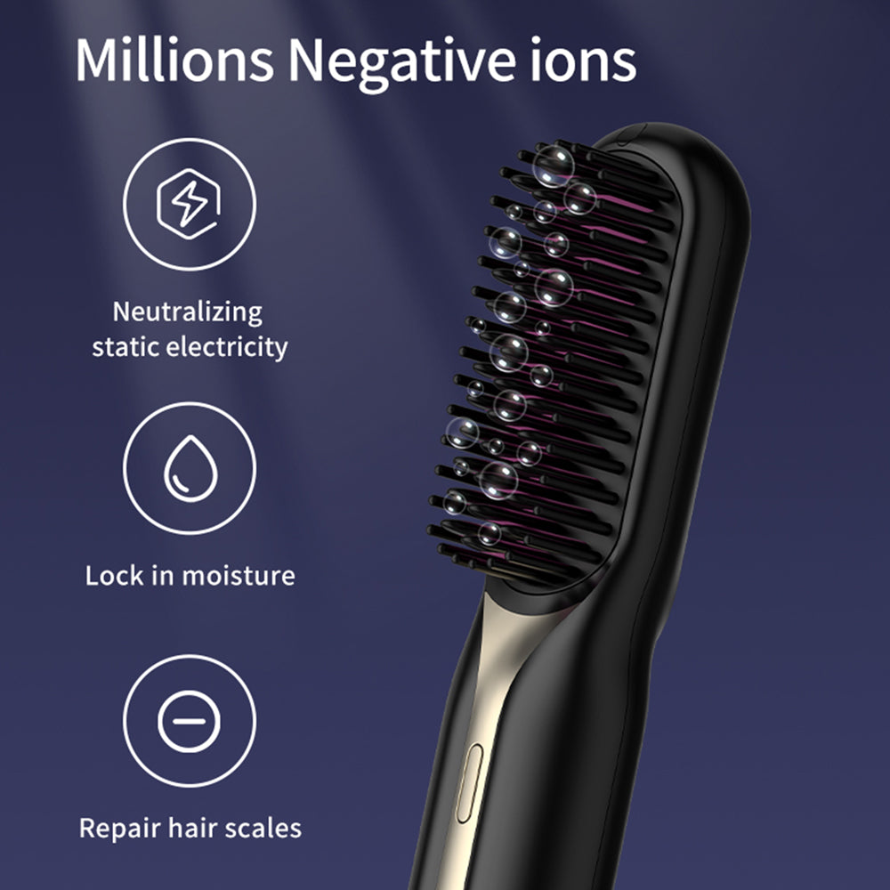 Wireless Ceramic Hair Straightener Hot Comb