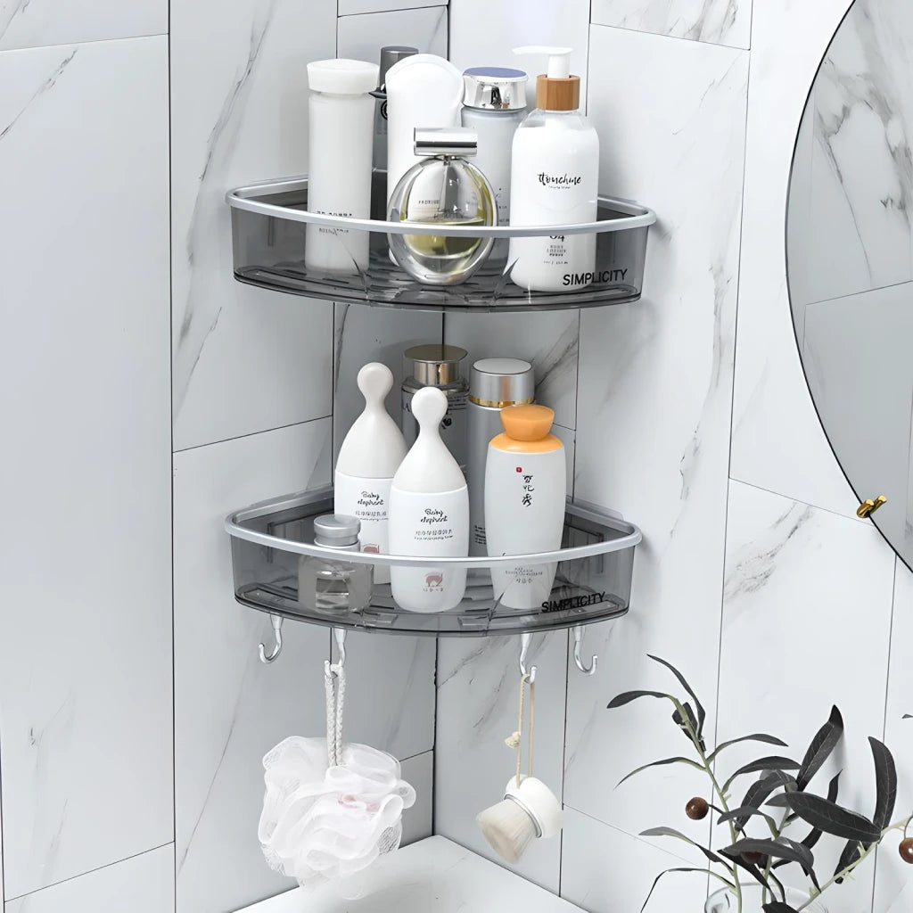 Luxury Wall-Mounted Bathroom Shelf and Towel Rack