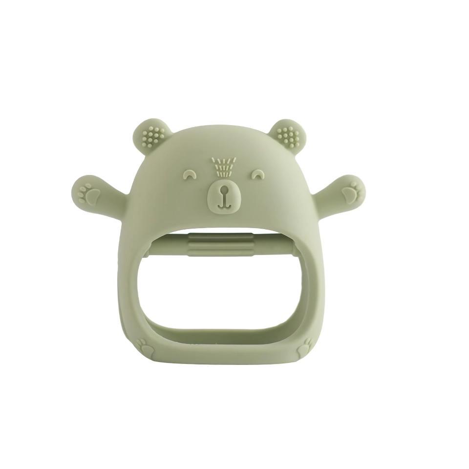 Bear Silicone Baby Teether Glove