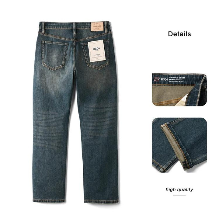 Men's Vintage Elastic Denim Jeans