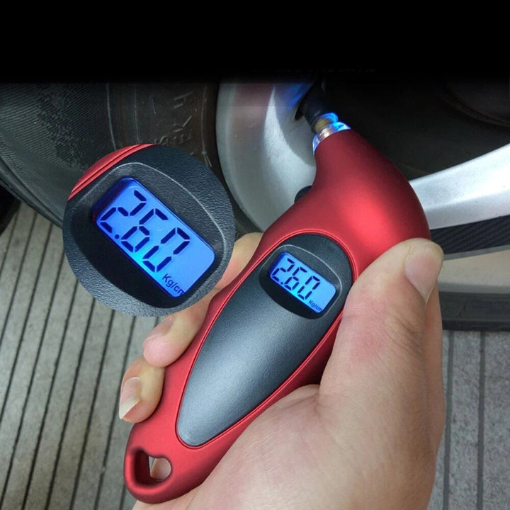 High-Precision Digital Tire Pressure Gauge with LCD Display for All Vehicles