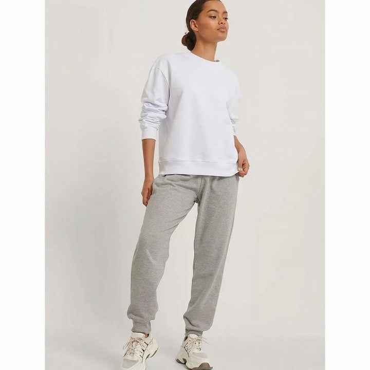 Casual O-Neck Cotton Sweatshirt for Women