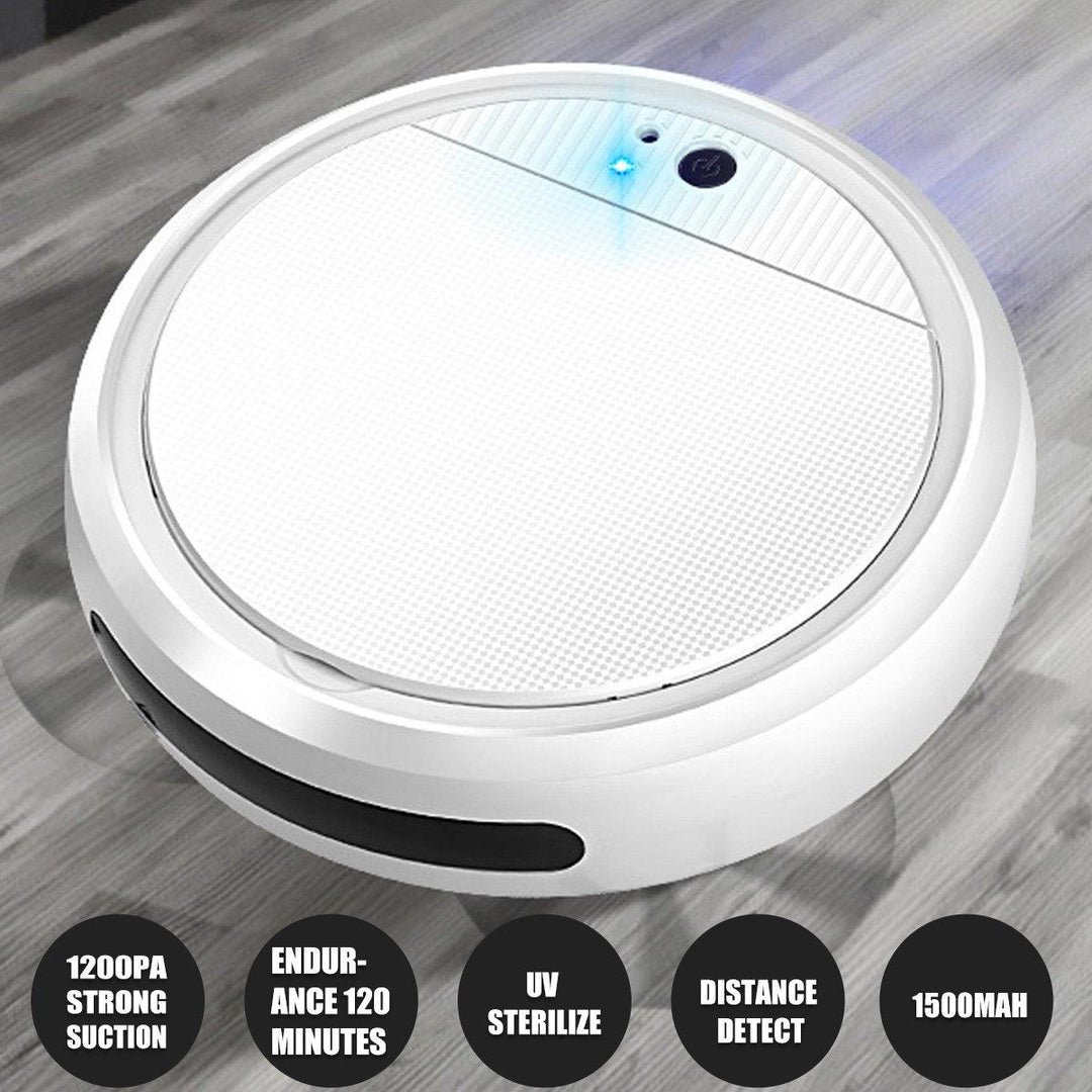 USB Smart Automatic Robotic Vacuum Cleaner UV Disinfection Sweeper Machine Edge Clean - MRSLM