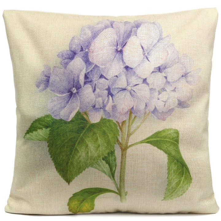 Rose Flowers Cotton Linen Throw Pillow Case Sofa Bed Car Cushion Cover Home Decor - MRSLM