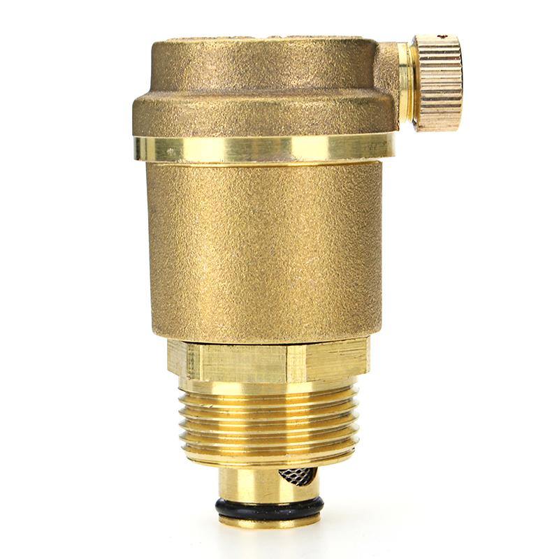 TMOK TK901 Brass Automatic Air Vent Valve Exhaust Safety Pressure Relief Valve for Water Heater HVAC Pipeline System - MRSLM