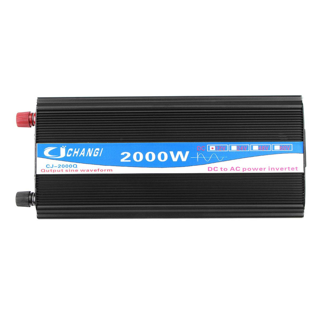 2000W Pure Sine Wave Inverter LED Power Invert 12V DC To 220V AC Power-bank - MRSLM