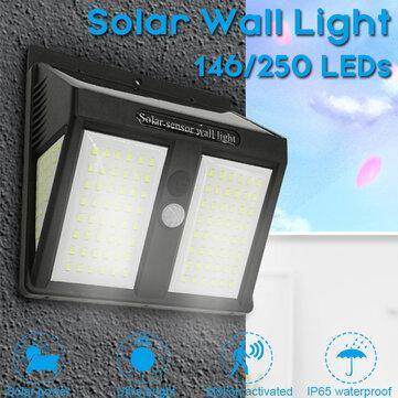 146/250 LED Solar Light Wireless Waterproof Motion Sensor Outdoor Garden Security Solar Lights - MRSLM