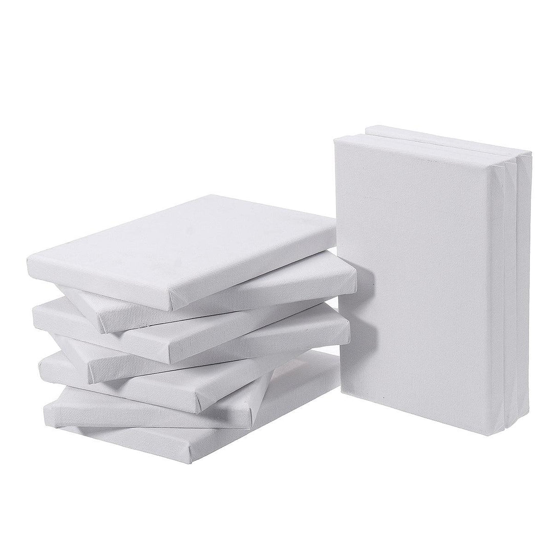 10Pcs White Blank Square Artist Canvas for Canvas Oil Painting Wooden Board Frame For Primed Oil Acrylic Paint - MRSLM