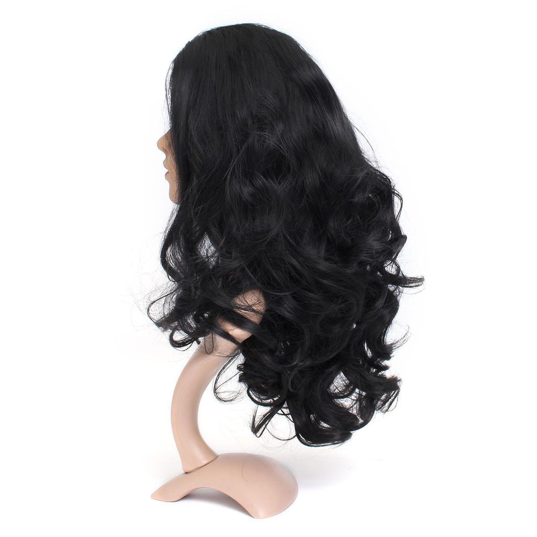 24'' Lady Wavy Full Lace Front Wig Plucked Fashion Black Hair - MRSLM