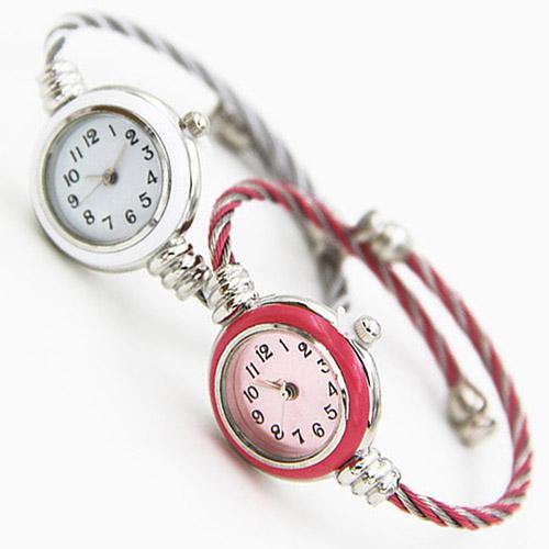 Women's Fashion Casual Steel Wire Quartz Analog Bracelet Bangle Wrist Watch - MRSLM