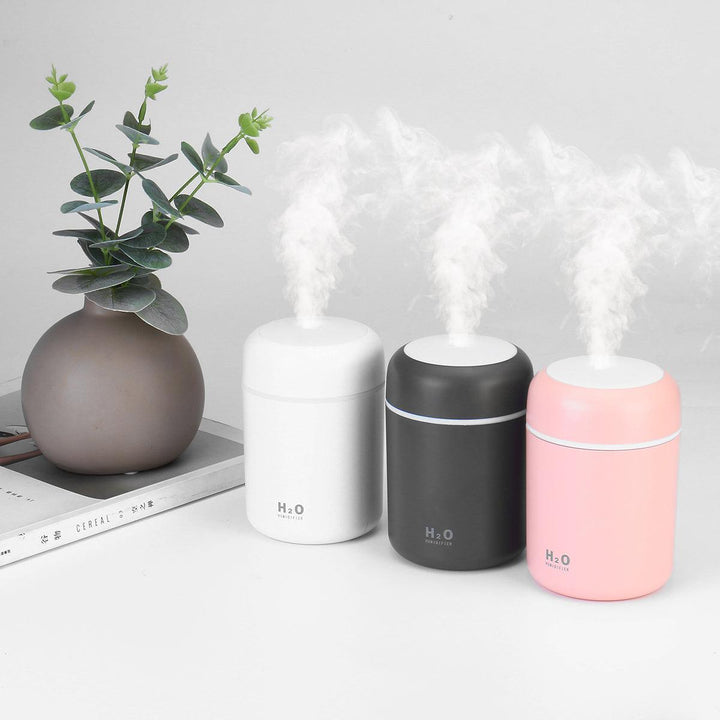 300ml Ultrasonic Electric Air Aroma Diffuser Humidifier 2 Modes LED Night Light for Home Office - MRSLM