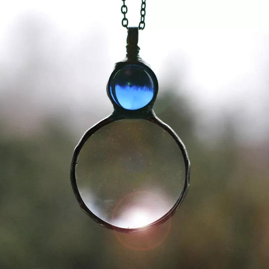 New Mother's Day Magnifying Glass Pendant Necklace - MRSLM