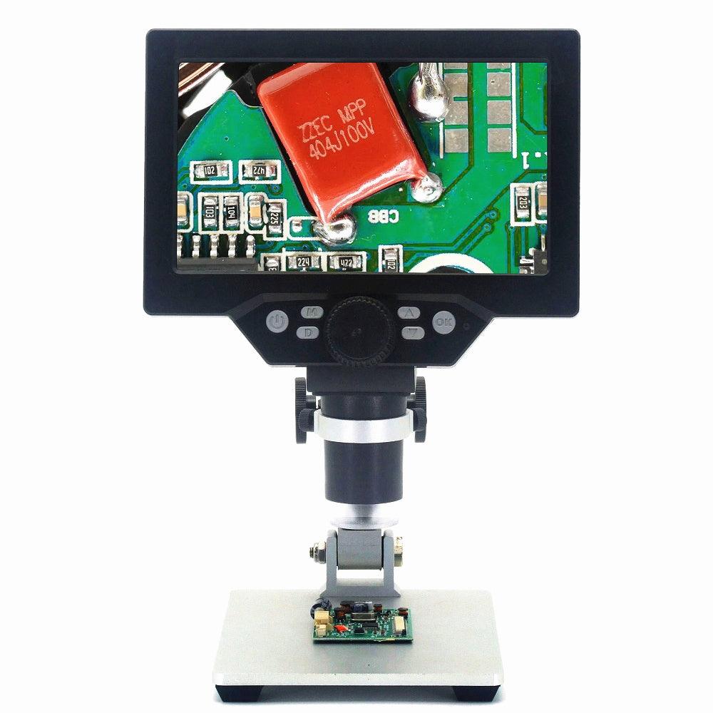 MUSTOOL G1200 Digital Microscope 12MP 7 Inch Large Color Screen Large Base LCD Display 1-1200X Continuous - MRSLM