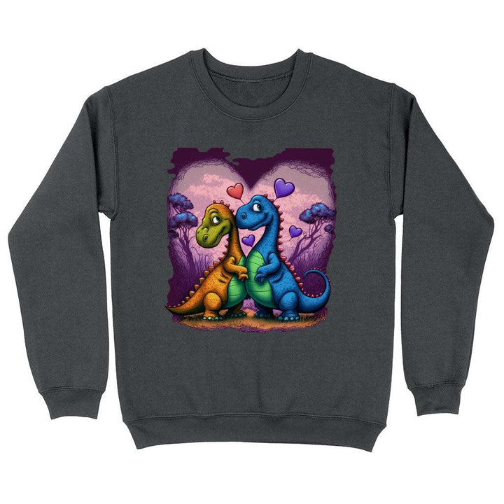Love Sweatshirt - Dinosaur Crewneck Sweatshirt - Colorful Sweatshirt - MRSLM