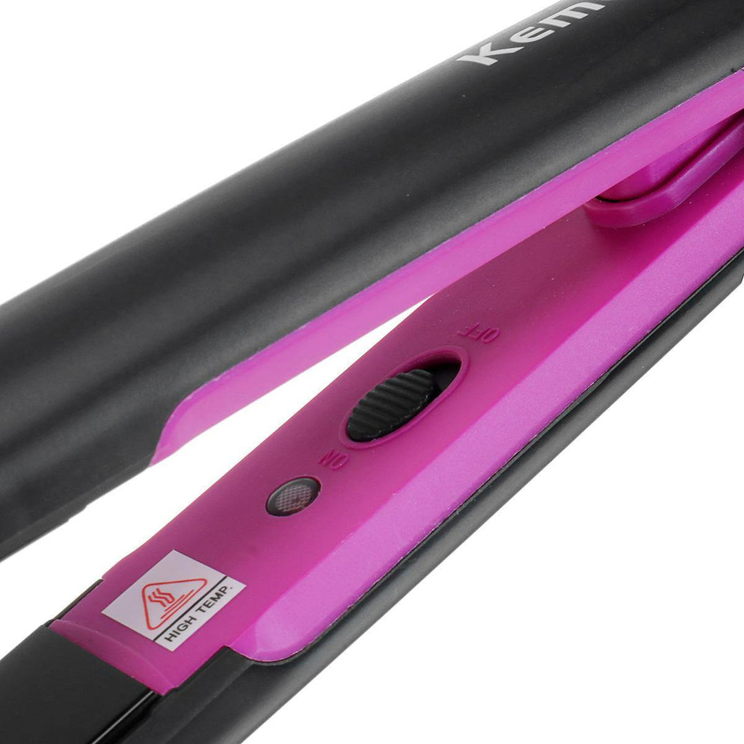 KEMEI Hair Straightener Styling Flat Ceramic Tourmaline Plate Perm Hairdress Tools - MRSLM