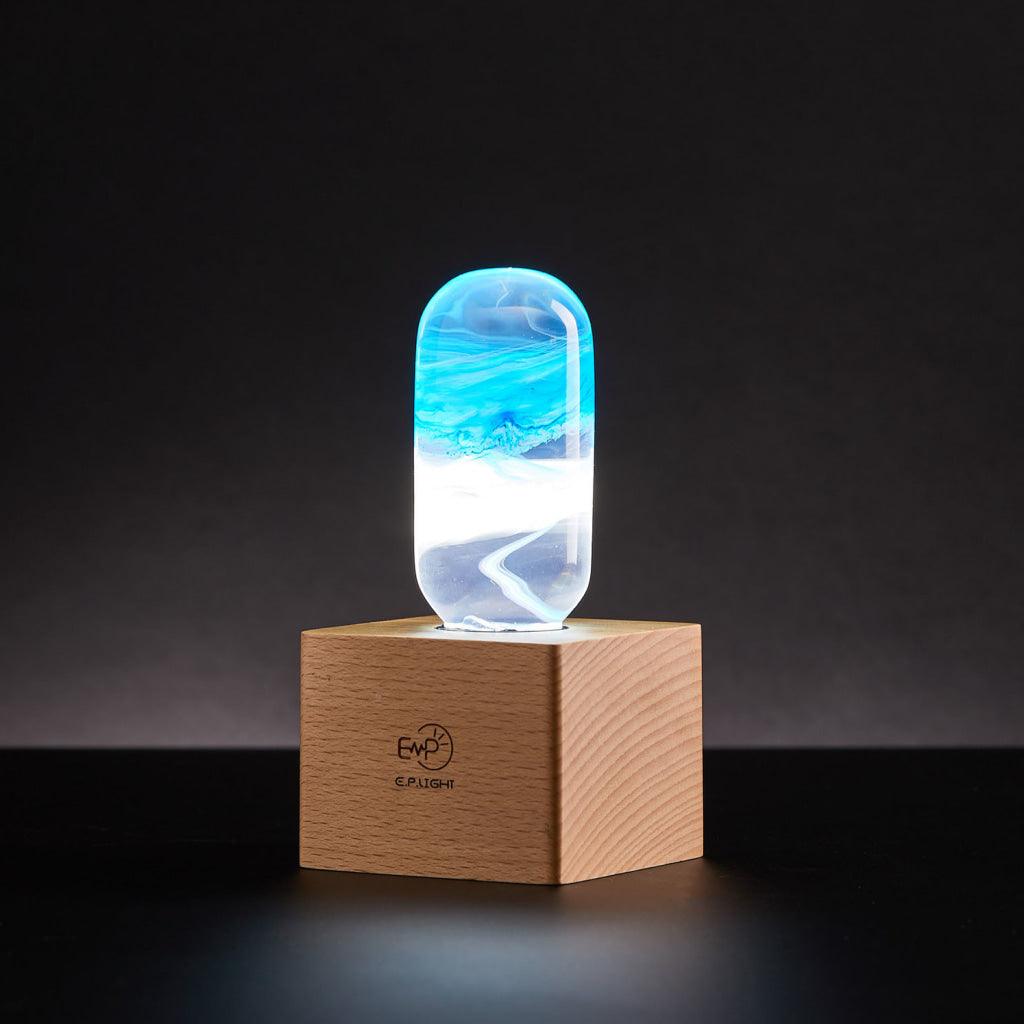 Cube Wood Light Base - MRSLM