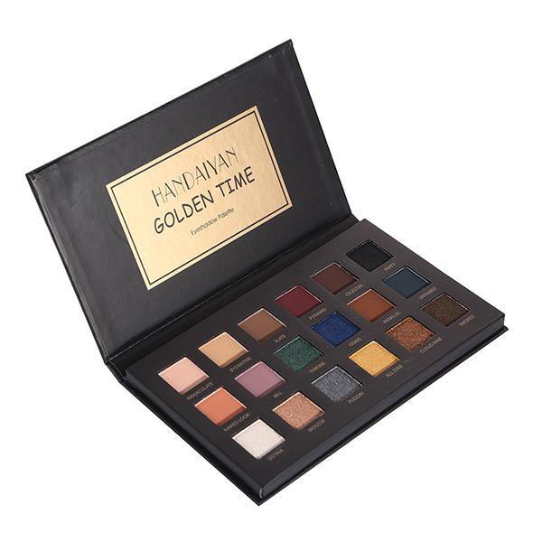 HANDAIYAN 18 Colors Eye Shadow Palette Matte Shimmer Powder Earth Smoky Eyes Makeup - MRSLM