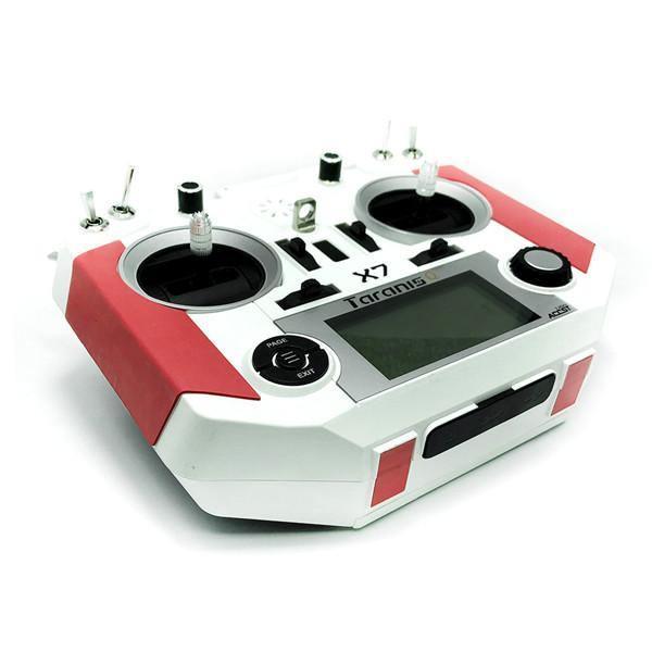 Non-Slip Cortex Grip & Foot Pad Red Black for FrSky Taranis Q X7/X7S RC Drone Transmitter - MRSLM