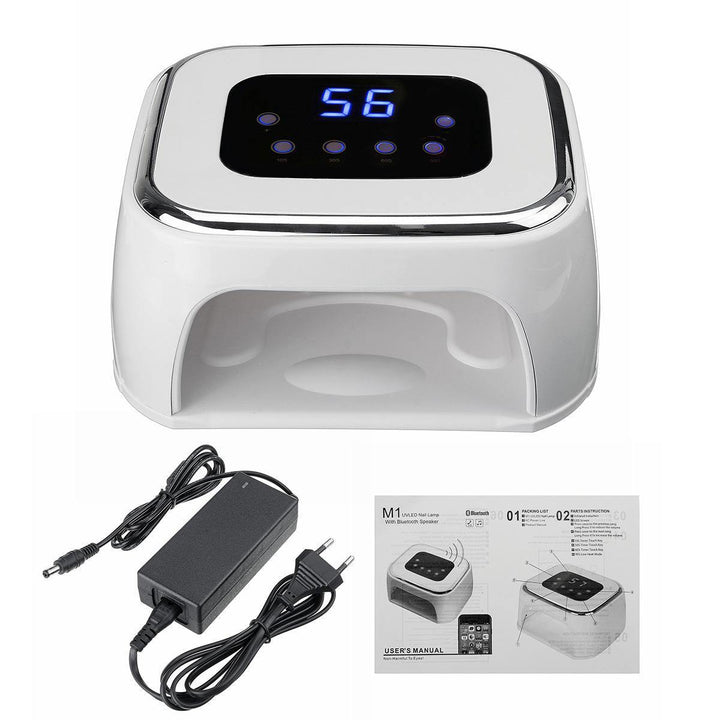 9W Bluetooth Audio 42LED Nail Lamp Sensor Timing with Screen Display - MRSLM