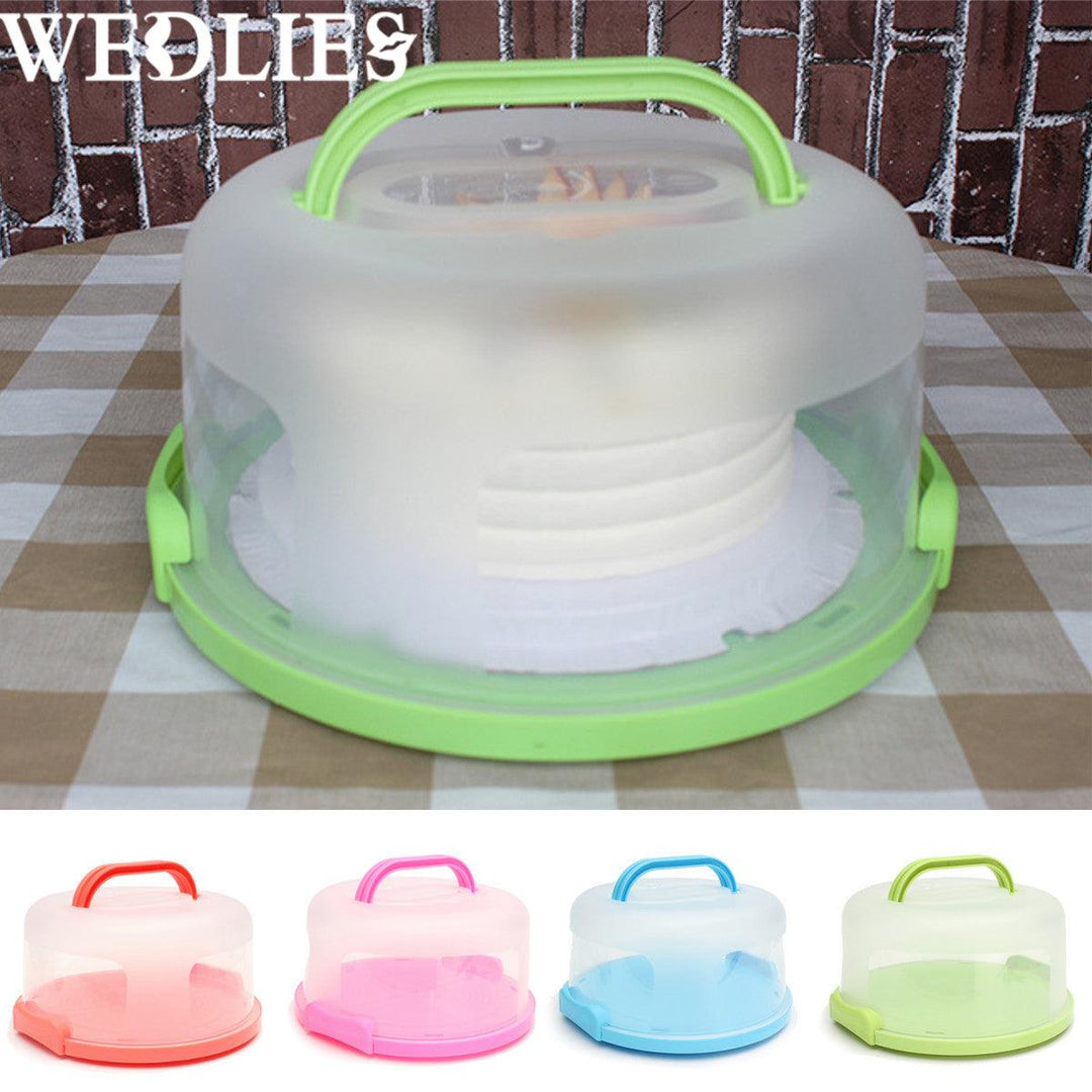 Locking Portable Cake Cupcake Pretension Case Box Carrier Storage Container Kitchen - MRSLM