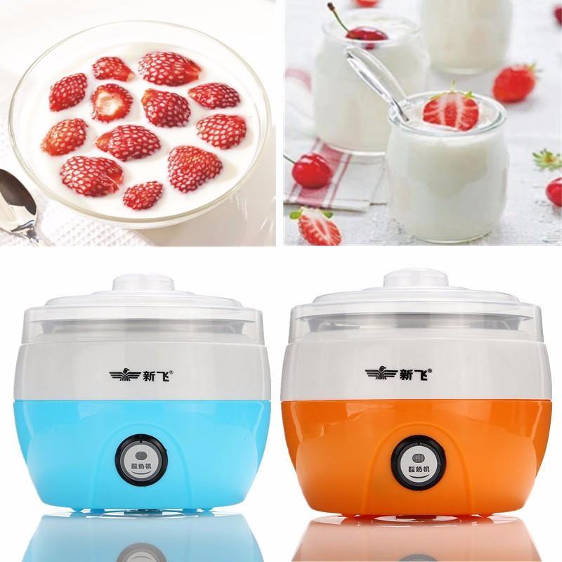 220V Stainless Steel Automatic Yogurt Maker DIY Yoghurt Container Kitchen DIY Appliance - MRSLM