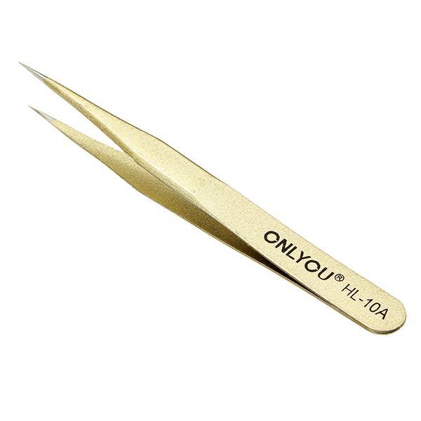 6Pcs BGA Precision Golden Sanding ESD Tweezers Set Stainless Steel Anti-static Tweezers Repair Tool - MRSLM