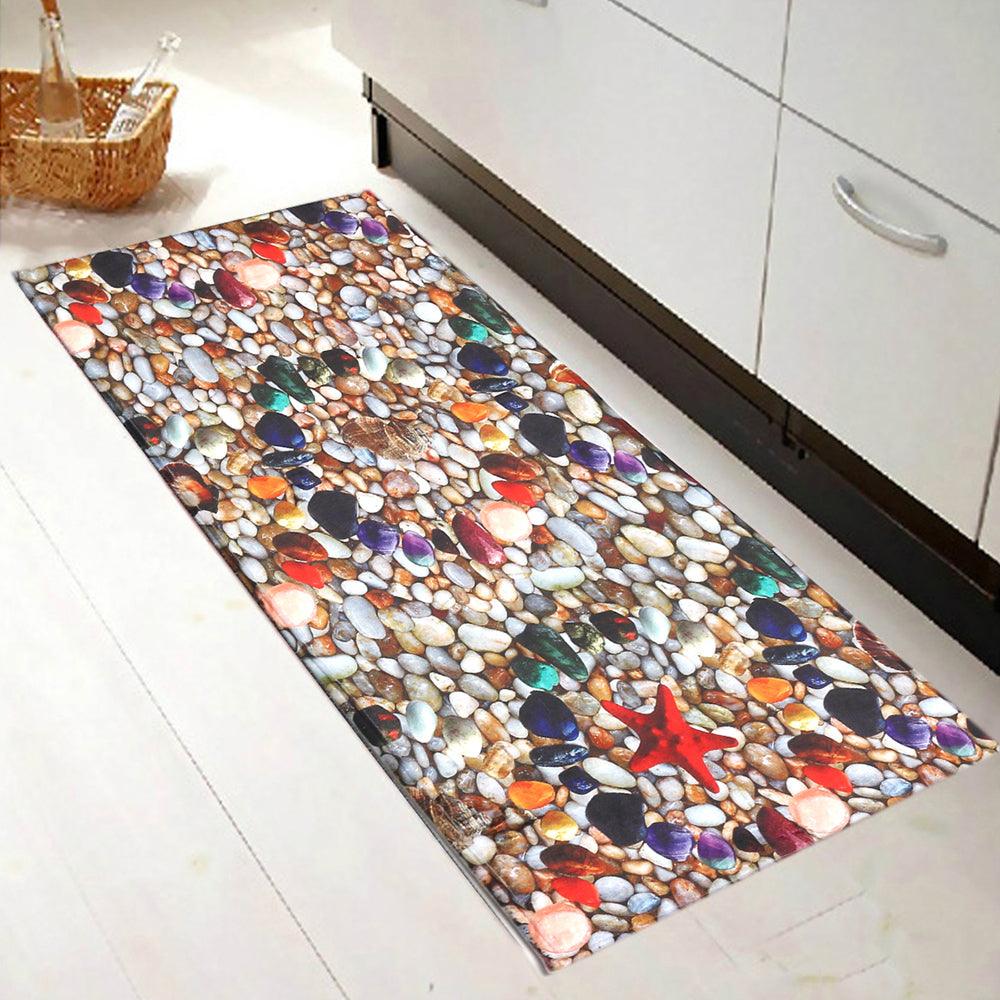 40 x 120cm Fashion 3D Cobblestone Non-slip Absorent Water Floor Mats Carpet Pad - MRSLM