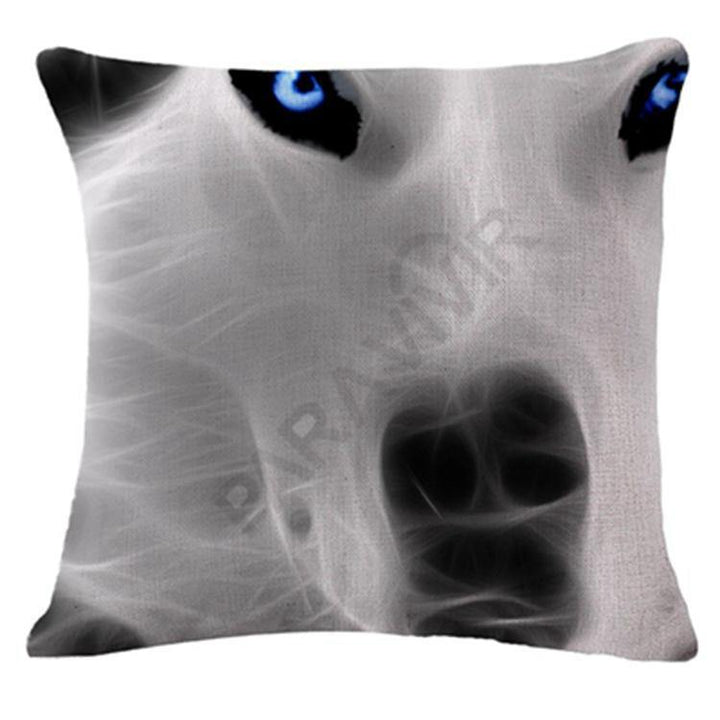 Honana 45x45cm Home Decoration 3D Animals Fluorescence 6 Optional Patterns Cotton Linen Pillowcases Sofa Cushion Cover - MRSLM