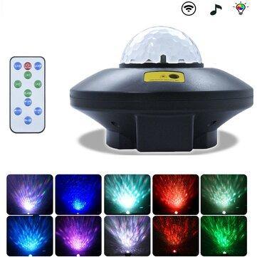 USB LED Laser Projector bluetooth Speaker Lamp Galaxy Starry Night Light Gift - MRSLM