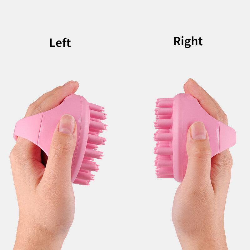 Hair Scalp Massager Soft Silicone Shampoo Brush Head Scalp Massager Dandruff Brush Exfoliating Treatment - MRSLM