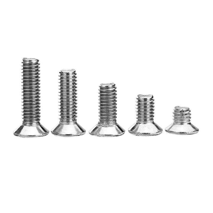 Suleve™ M3SP1 50Pcs M3 Stainless Steel Phillips Flat Head Countersunk Machine Screw 4-12mm Length - MRSLM