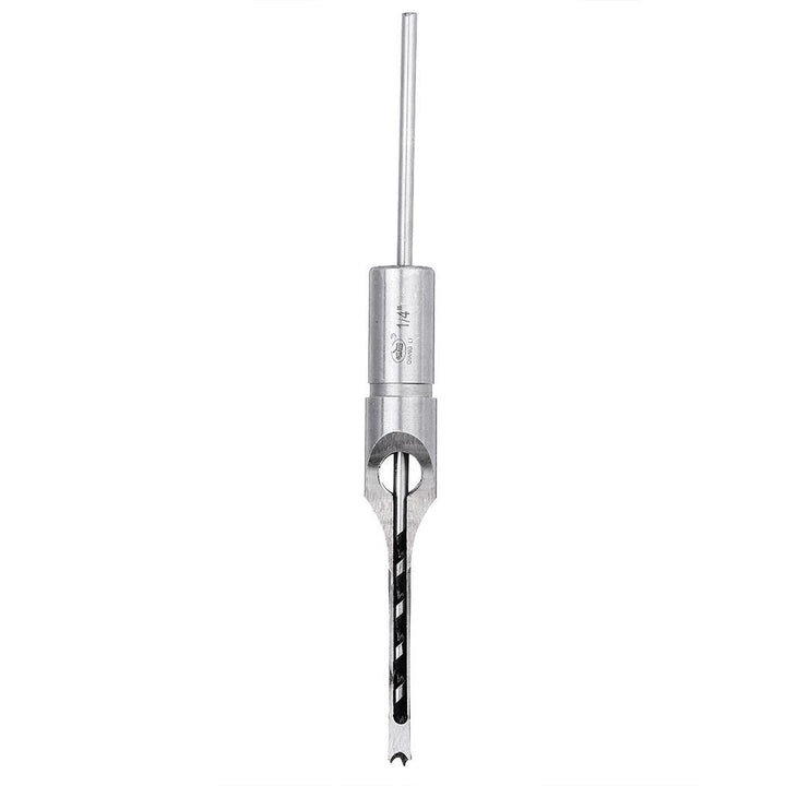 Drillpro 6.35/7.94/9.5/12.7mm Woodworking Square Hole Drill Bit Mortising Chisel 1/4 to 1/2 Inch - MRSLM