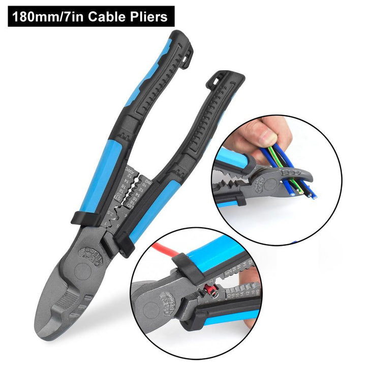 NEWACALOX Pliers Set Wire Pliers Crimping Pliers Wire Stripper Wire Cutters Long Nose Pliers Multi-tool Hand Tools DIY - MRSLM