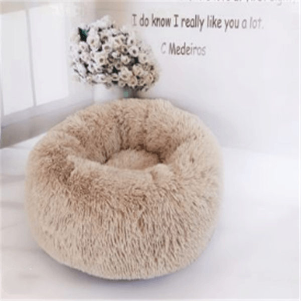 Round Long Hairy Autumn And Winter Nest Pad Cat Mattress - MRSLM