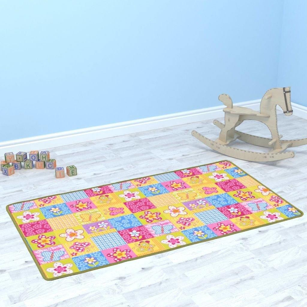 Play mat with loop hair 67 x 120 cm Butterfly pattern - MRSLM