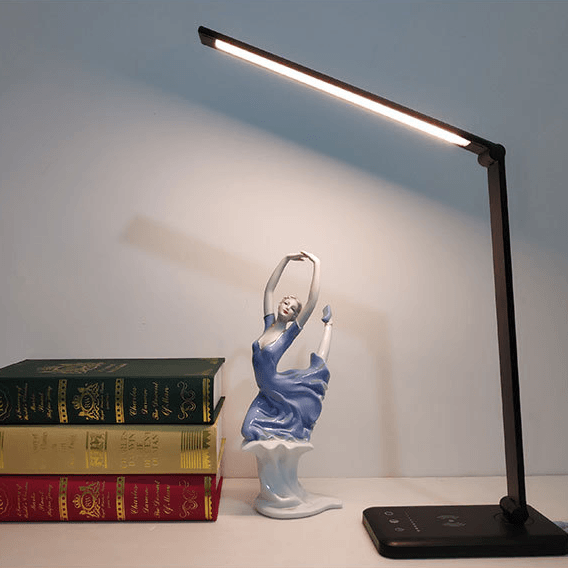 Wireless Charging LED Table Desk Lamp with Auto Timer Function Eye Protect Read Light - MRSLM