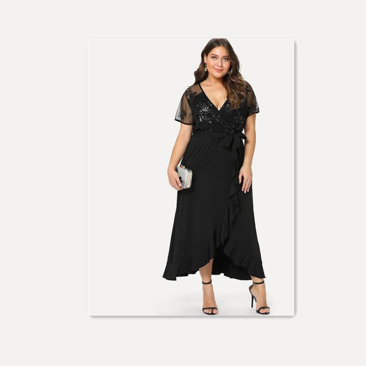 Knitted maxi skirt with irregular hem - MRSLM