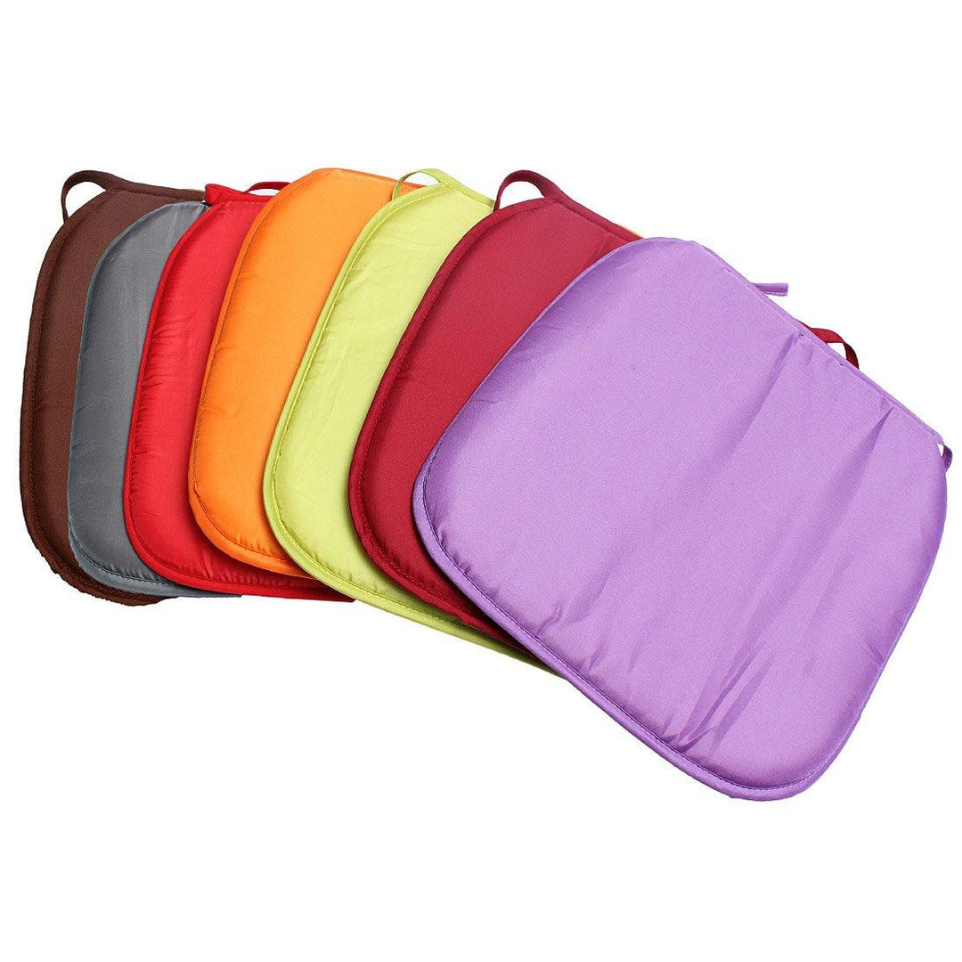 Pongee Colorful Square Cushion Home Car Chair Seat Pad Seat Cushion - MRSLM