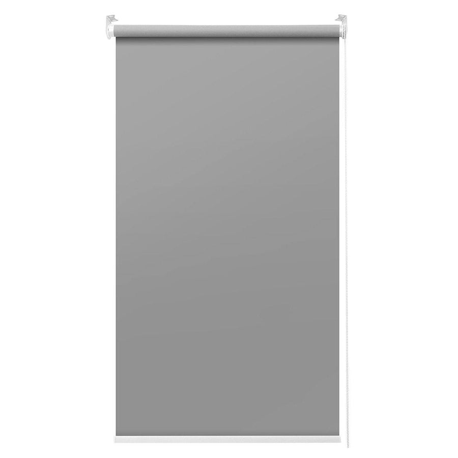 Blackout Window Curtain Roller Full Shades Blind Office Home Privacy Grey/White - MRSLM