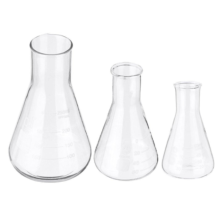 50/100/150/250m Flat Bottom Conical Glass Flask - MRSLM