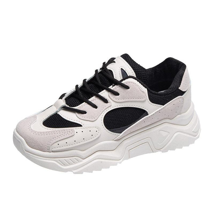 Round Toe Breathable Platform Casual Sneakers - MRSLM