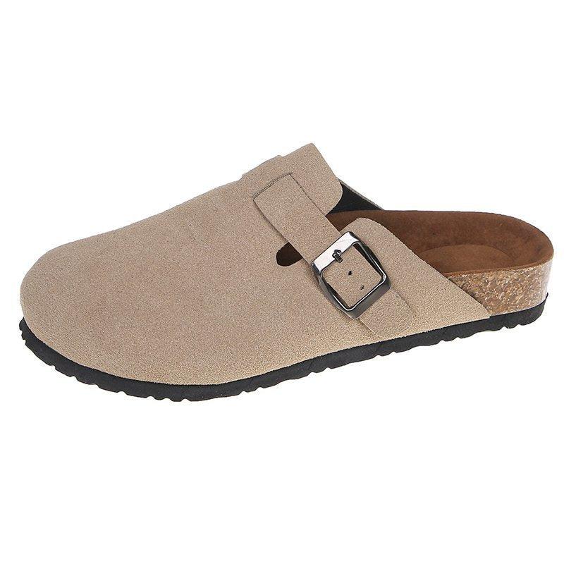 Baotou Slippers Female Couple Cork Drag - MRSLM