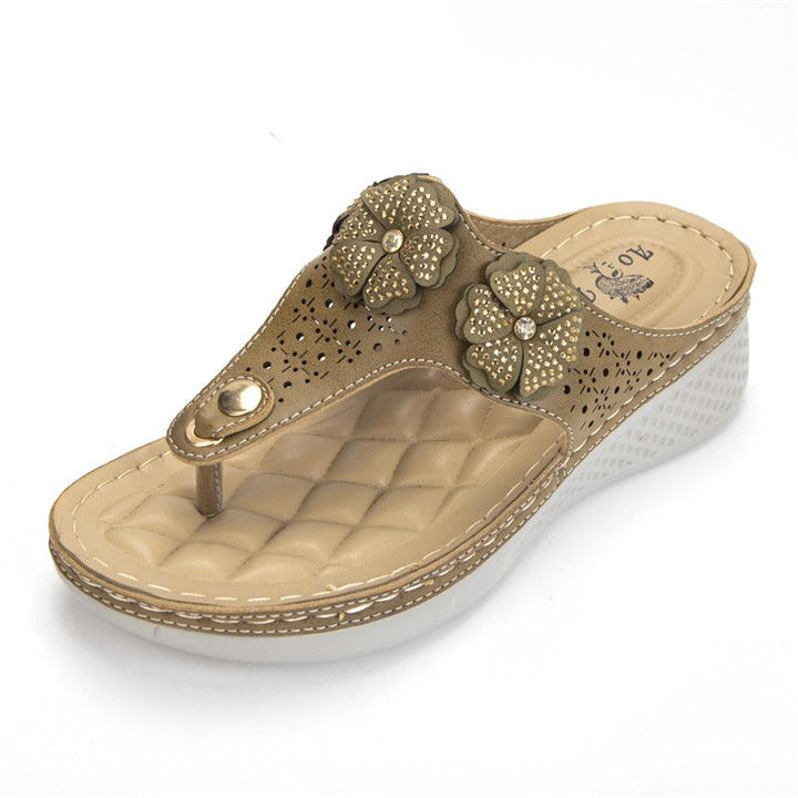 New Style Flat Bottom Ladies Flip Flops Foreign Trade Explosion Models Beach Sandals - MRSLM