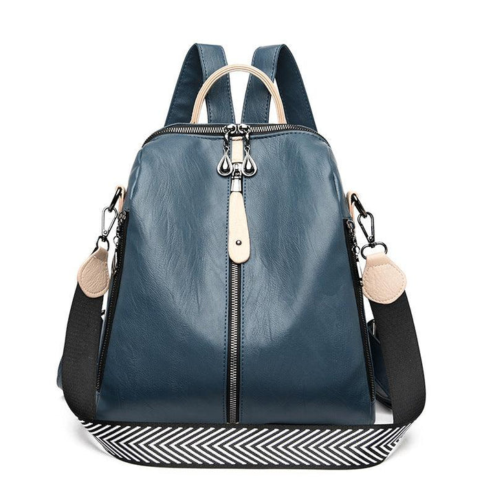 New Women Backpacks Soft Leather Backpack Fashion - MRSLM