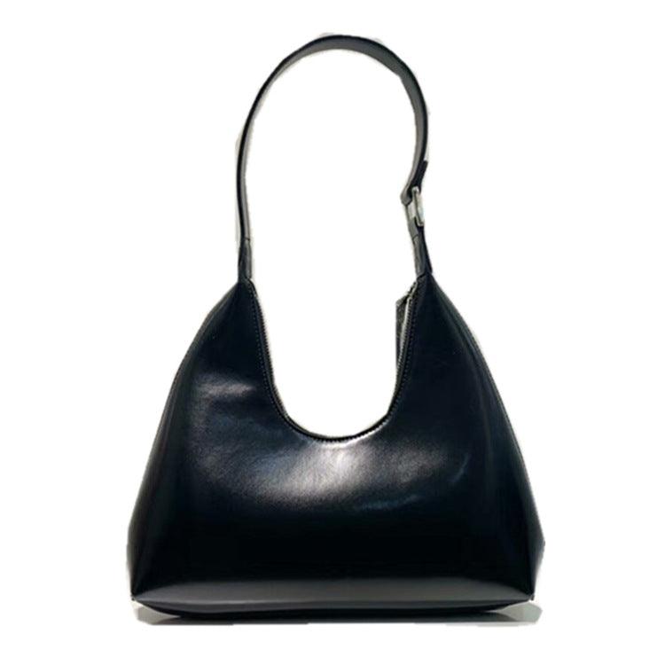 Cowhide Retro U-shaped Bag Fashion Simple Shoulder Bag Underarm Shoulder Bag - MRSLM